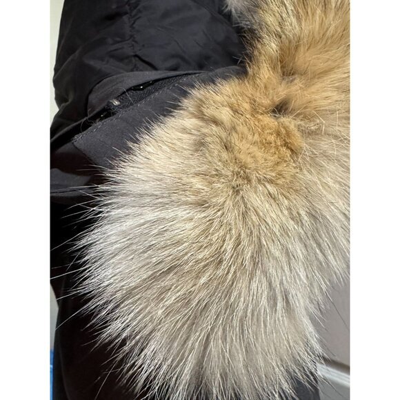 Canada Goose Langford Parka Mens Size M Graphite With Fur Hood - Picture 11 of 12